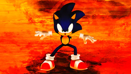  Sonic stands on the Hot Ground by Light-Rock