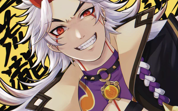 Arataki Itto video game Genshin Impact HD Desktop Wallpaper | Background Image