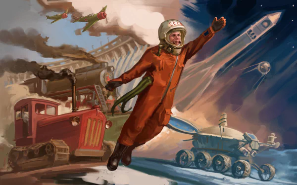 Yuri Gagarin Sci Fi astronaut HD Desktop Wallpaper | Background Image