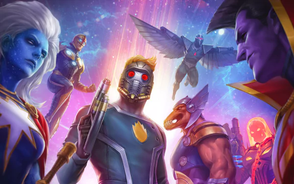 Nova (Marvel Comics) X-Force Star Lord video game Marvel: Future Fight HD Desktop Wallpaper | Background Image