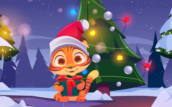 baby animal Year of the Tiger holiday Chinese New Year HD Desktop Wallpaper | Background Image