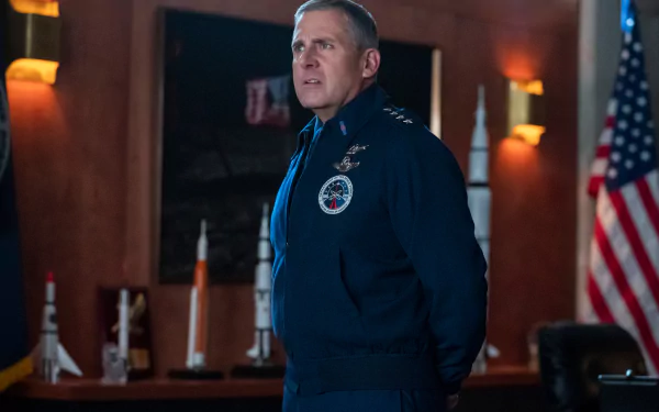 Steve Carell Mark R. Naird TV Show Space Force HD Desktop Wallpaper | Background Image