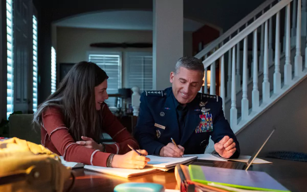 Erin Naird Diana Silvers Steve Carell Mark R. Naird TV Show Space Force HD Desktop Wallpaper | Background Image