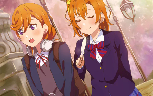 Kanon Shibuya Honoka Kousaka Anime Love Live! HD Desktop Wallpaper | Background Image