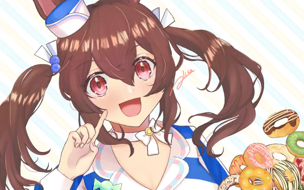 Hishi Akebono Anime Uma Musume: Pretty Derby HD Desktop Wallpaper | Background Image