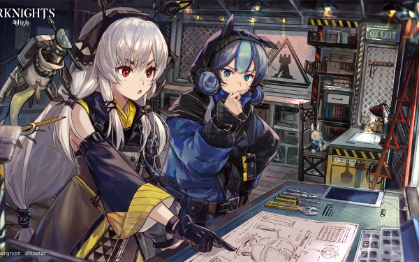 Weedy (Arknights) Glaucus (Arknights) video game Arknights HD Desktop Wallpaper | Background Image