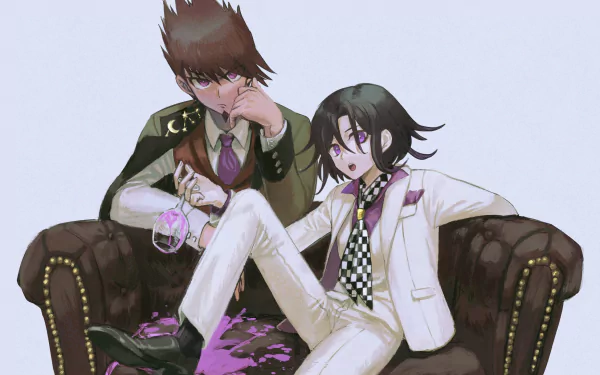 Kokichi Oma Kaito Momota video game Danganronpa V3: Killing Harmony HD Desktop Wallpaper | Background Image