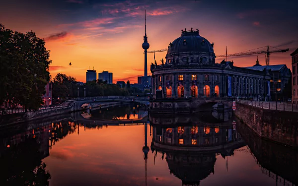 reflection Germany Berlin man made museum HD Desktop Wallpaper | Background Image