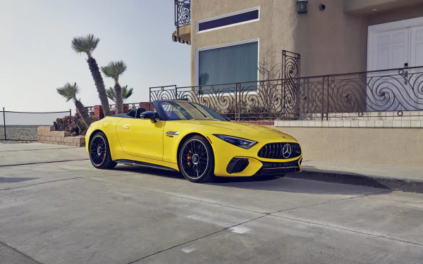 cabriolet Mercedes-AMG SL 63 4MATIC vehicle Mercedes-AMG SL HD Desktop Wallpaper | Background Image