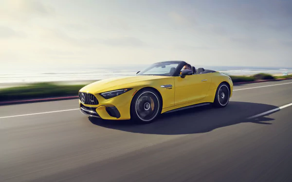 cabriolet Mercedes-AMG SL 63 4MATIC vehicle Mercedes-AMG SL HD Desktop Wallpaper | Background Image