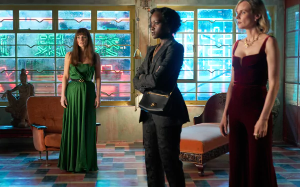 Lupita Nyong'o Diane Kruger Jessica Chastain movie The 355 HD Desktop Wallpaper | Background Image