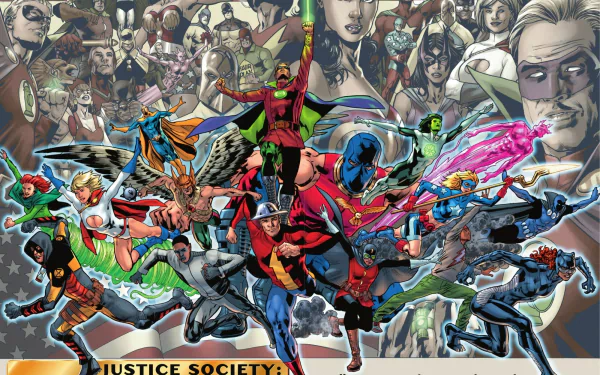 Comic Justice Society of America HD Desktop Wallpaper | Background Image