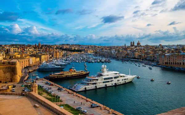 malta man made harbor HD Desktop Wallpaper | Background Image