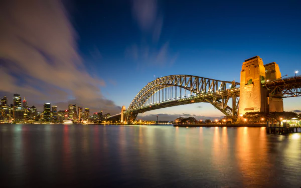 Australia Sydney man made Sydney Harbour Bridge HD Desktop Wallpaper | Background Image