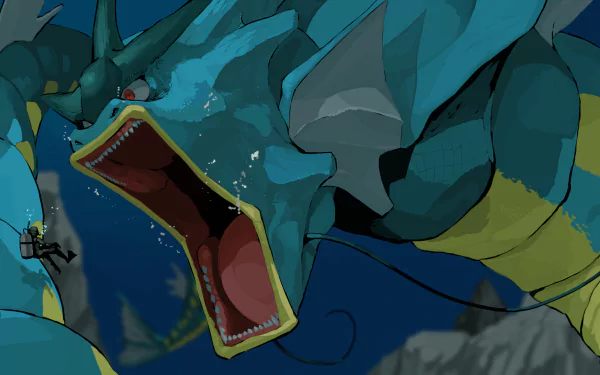 Gyarados (Pokémon) Anime Pokemon HD Desktop Wallpaper | Background Image