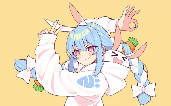 hololive Usada Pekora Anime Virtual Youtuber HD Desktop Wallpaper | Background Image