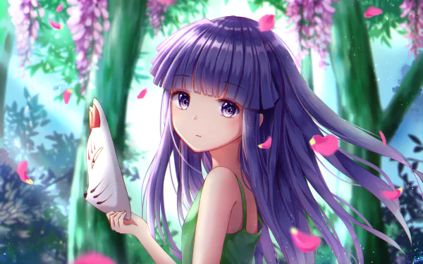 Furude Rika Anime Higurashi When They Cry HD Desktop Wallpaper | Background Image
