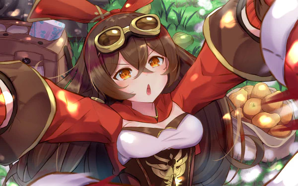 Amber (Genshin Impact) video game Genshin Impact HD Desktop Wallpaper | Background Image