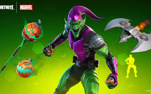 Green Goblin video game Fortnite HD Desktop Wallpaper | Background Image