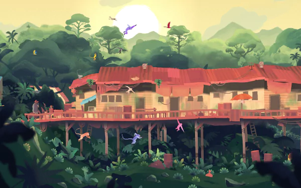 video game Gibbon: Beyond the Trees HD Desktop Wallpaper | Background Image