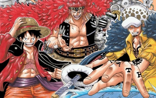 Anime One Piece Trafalgar Law Eustass Kid Monkey D. Luffy HD Wallpaper | Background Image
