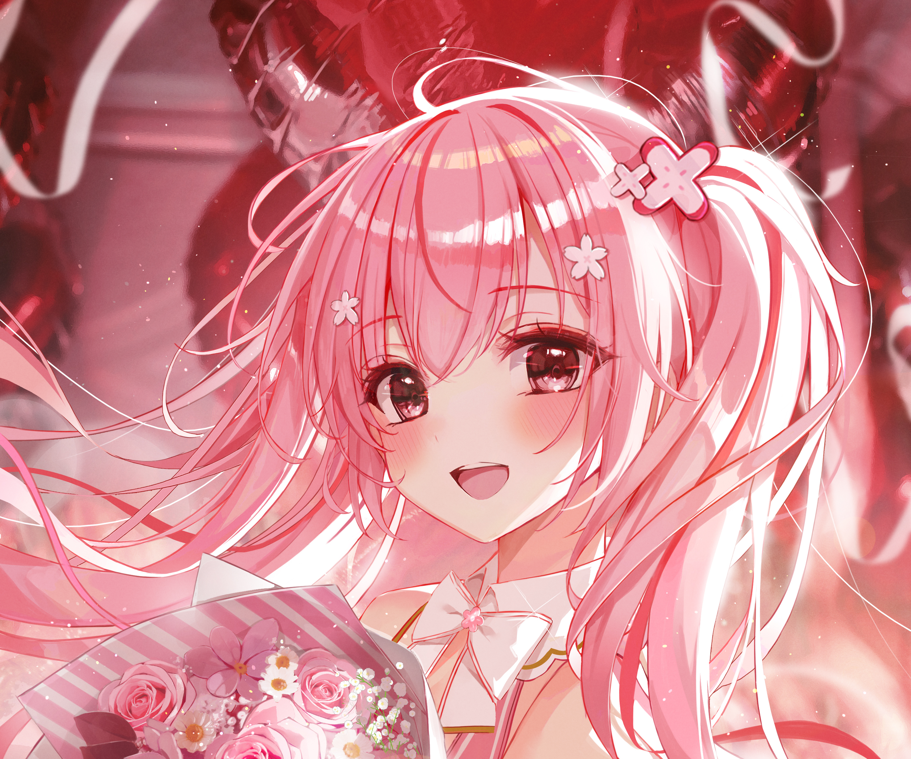 Anime pink images on