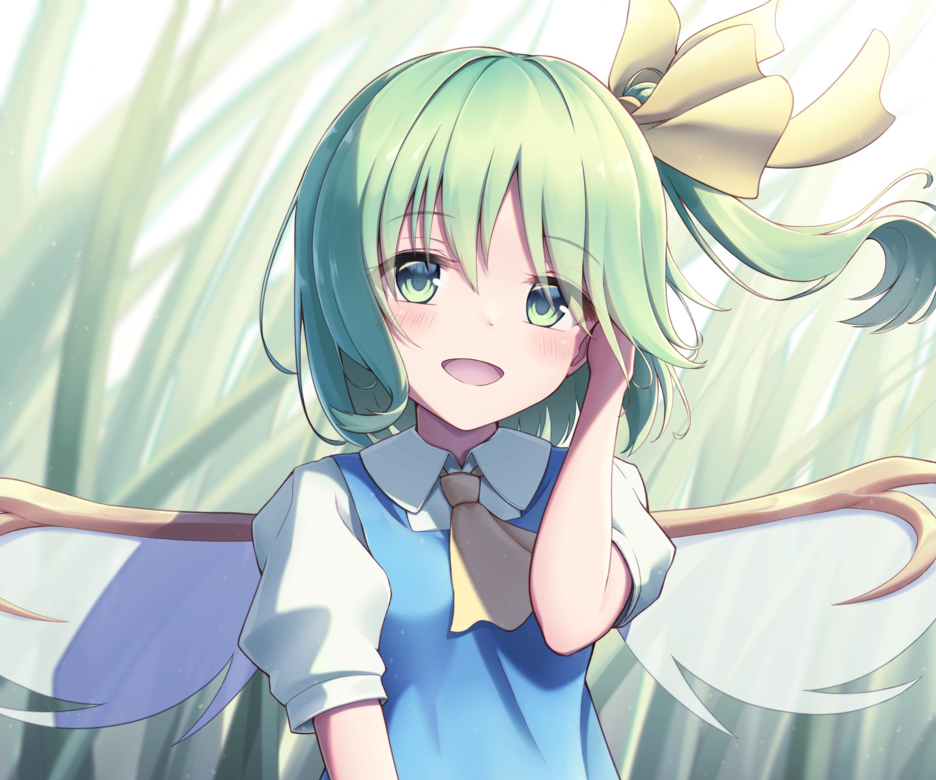 Download Daiyousei (Touhou) Anime Virtual Youtuber HD Wallpaper