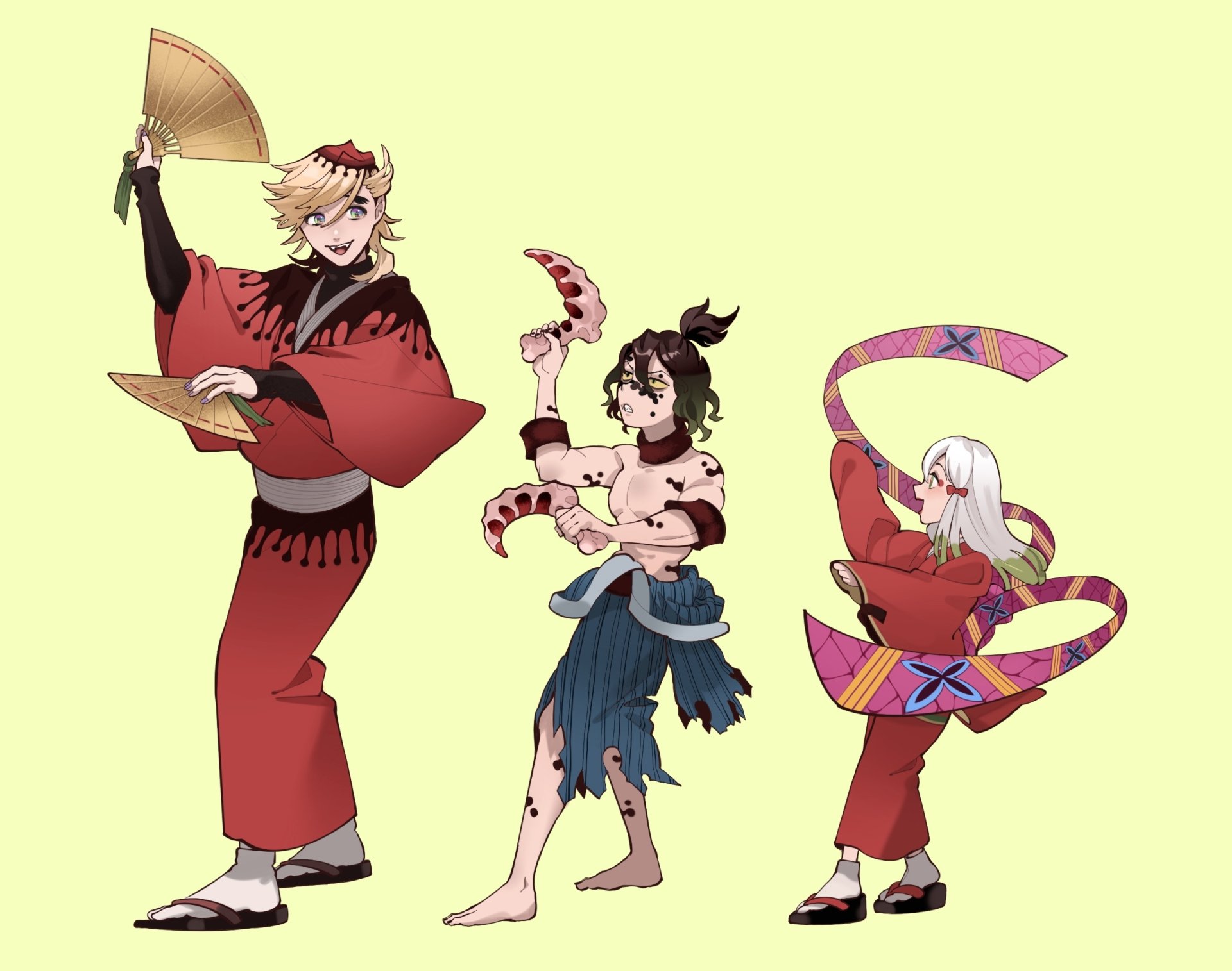 Download Gyutaro (Demon Slayer) Doma (Demon Slayer: Kimetsu No Yaiba) Daki (Demon Slayer) Anime Demon Slayer: Kimetsu No Yaiba HD Wallpaper