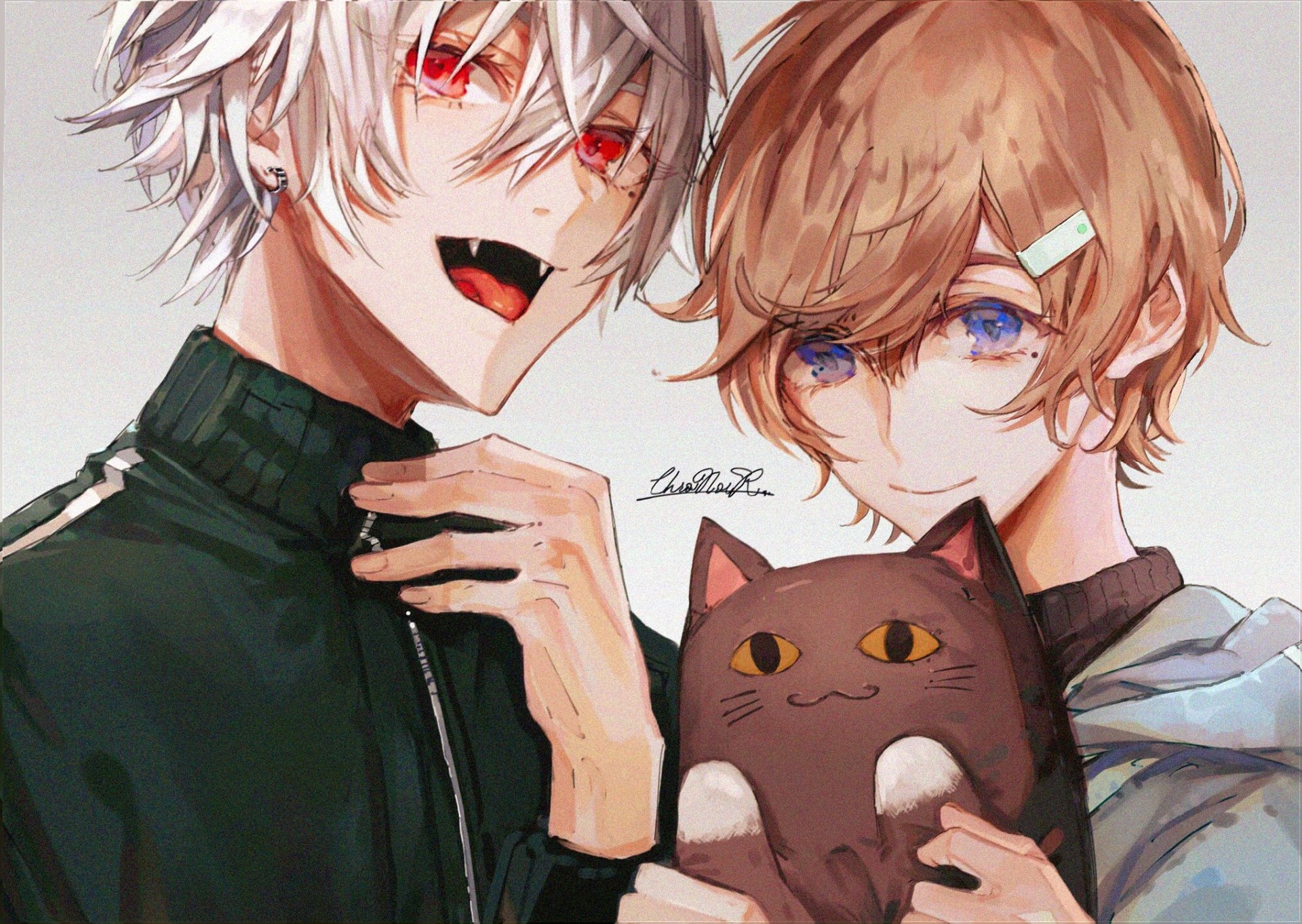 Download Nijisanji Kuzuha (Virtual YouTuber) Kanae (Virtual Youtuber) Anime Virtual Youtuber HD Wallpaper