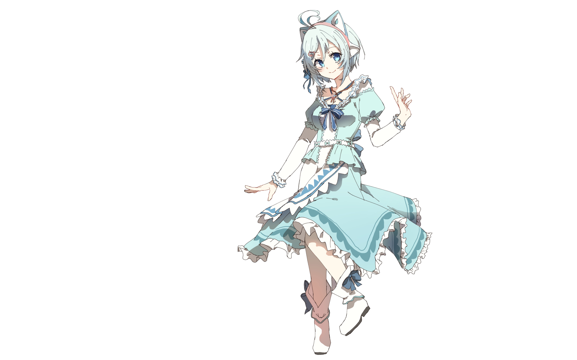 Download Dennou Shojo Siro Anime Virtual Youtuber HD Wallpaper by てび丸