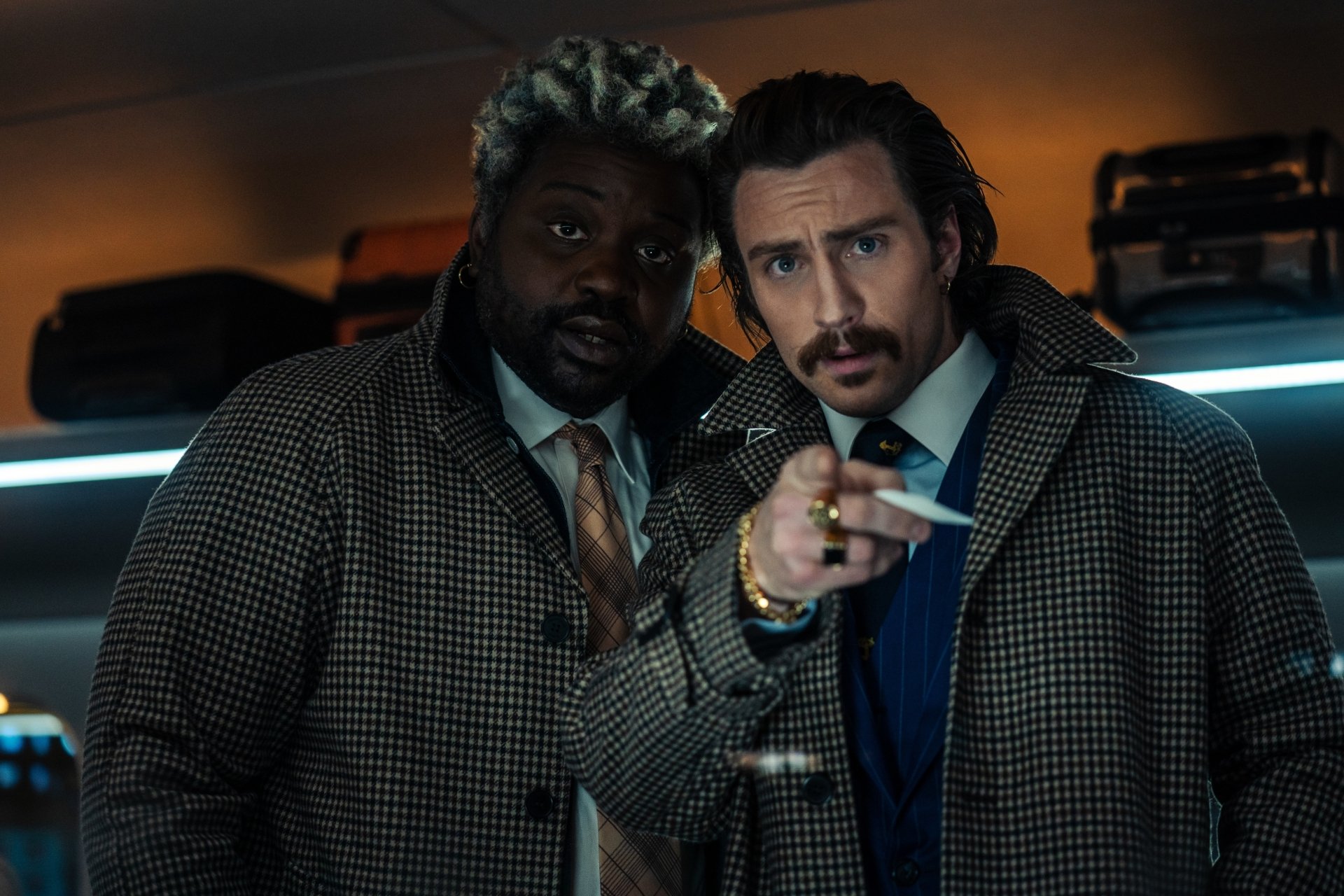 Download Aaron Taylor-Johnson Brian Tyree Henry Movie Bullet Train 4k