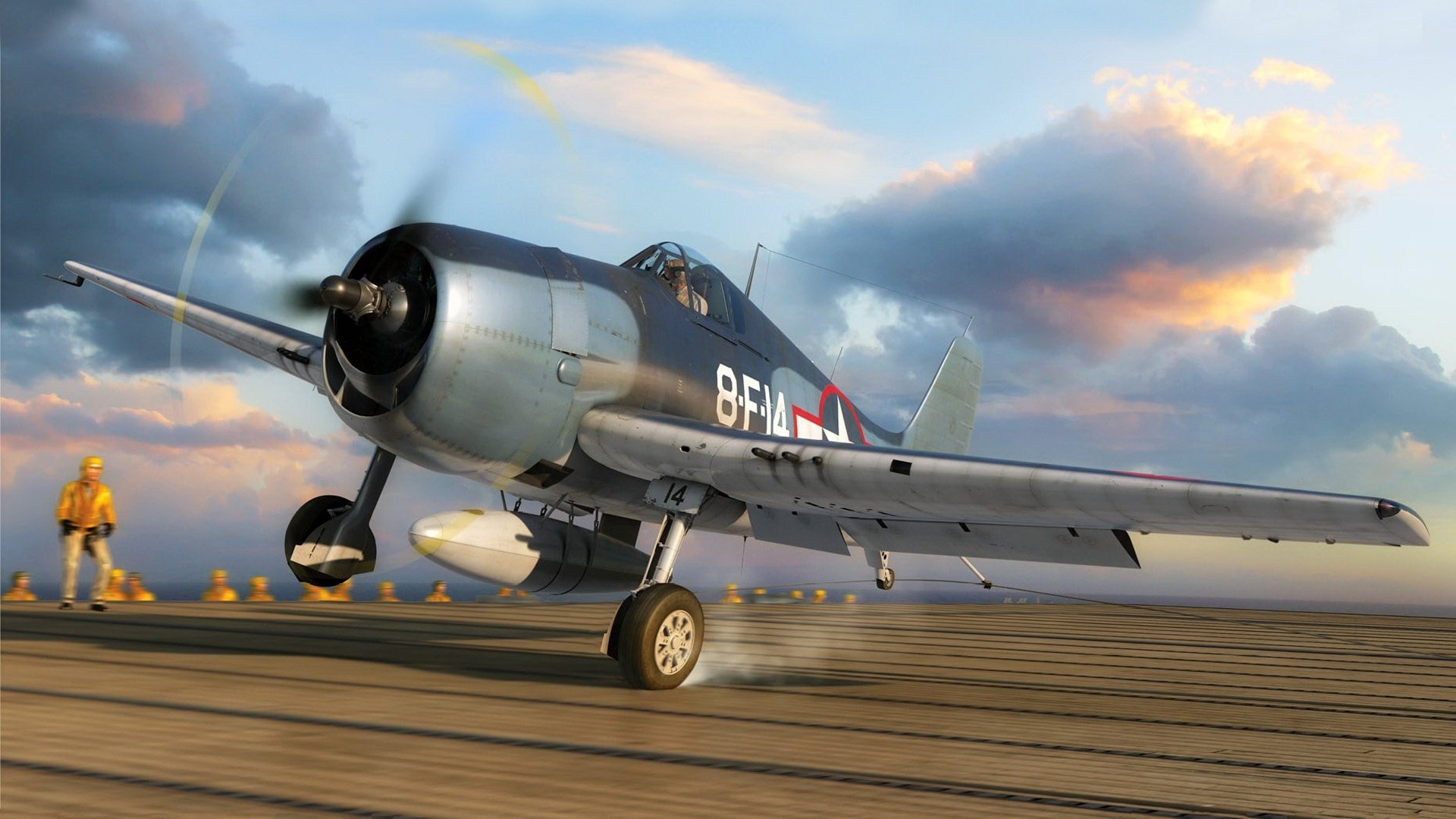 Download Military Grumman F6F Hellcat HD Wallpaper
