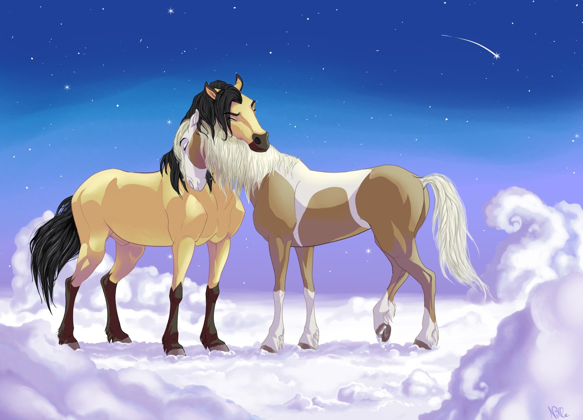 Download Cloud Horse Movie Spirit: Stallion Of The Cimarron HD Wallpaper by xXNikleXx