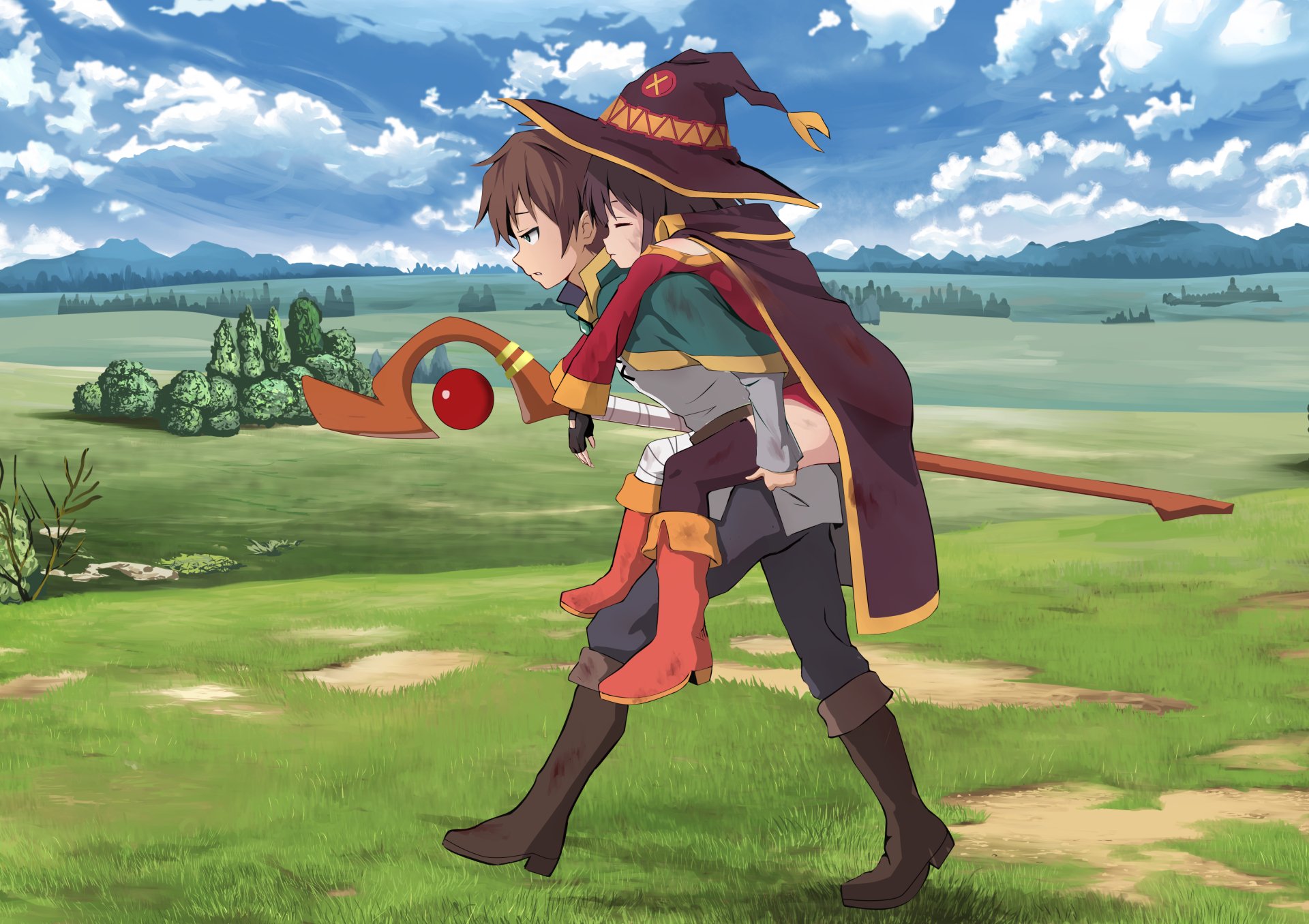 Download Kazuma Satou Megumin (KonoSuba) Anime KonoSuba - God’s ...
