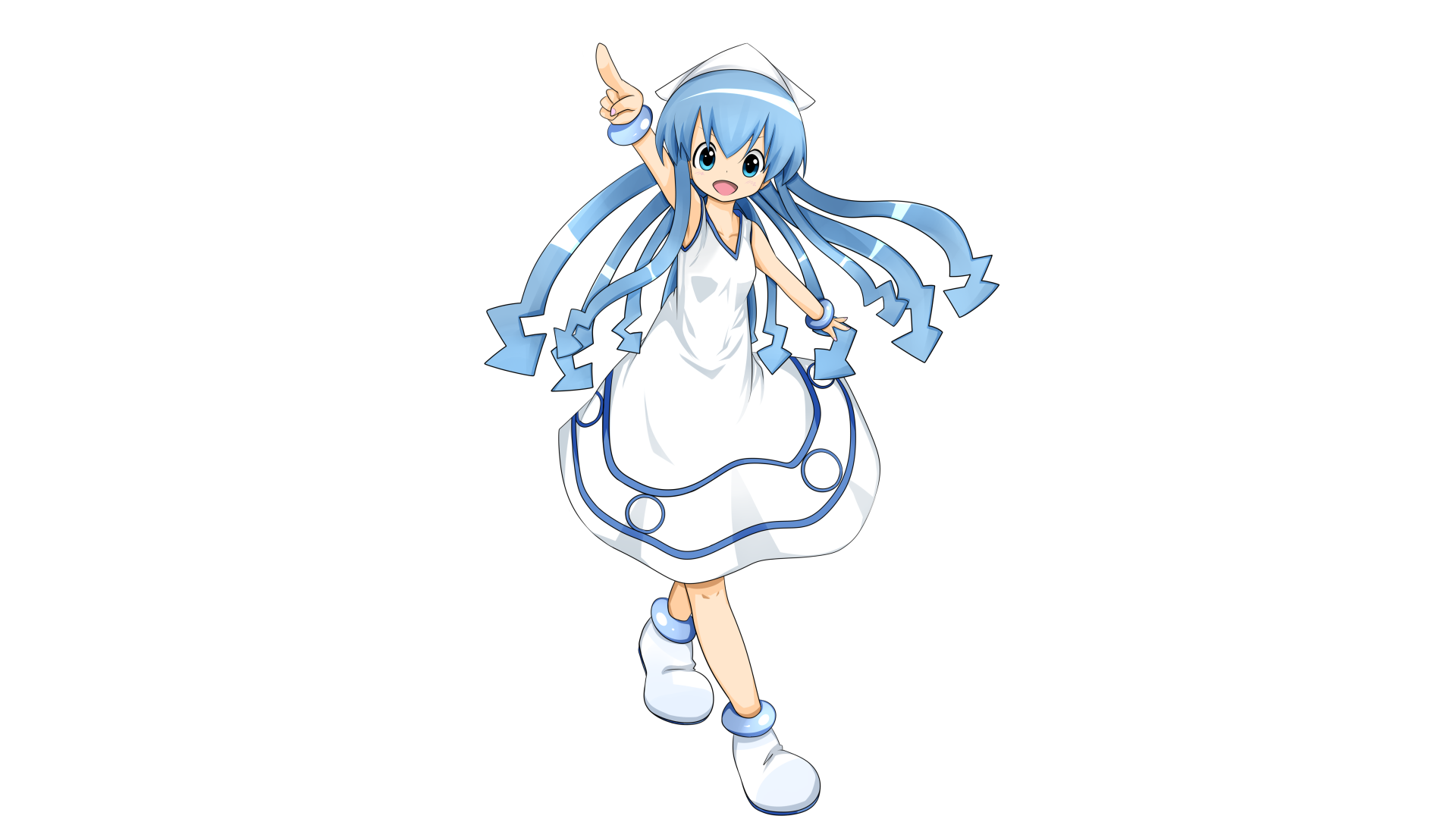 Download Anime Squid Girl HD Wallpaper by Yuki