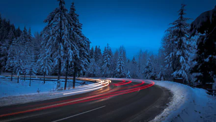 night winter photography time lapse winter night HD Desktop Wallpaper | Background Image