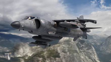 warplane military British Aerospace Sea Harrier HD Desktop Wallpaper | Background Image