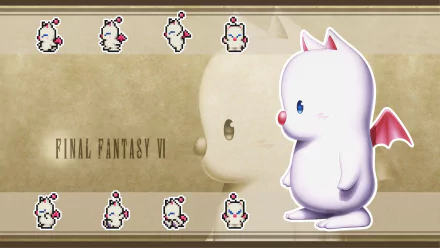 Moogle (Final Fantasy) video game Final Fantasy VI HD Desktop Wallpaper | Background Image