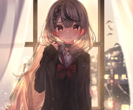 hololive Sakamata Chloe Anime Virtual Youtuber HD Desktop Wallpaper | Background Image