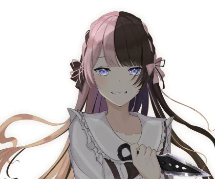 VSPO! Tachibana Hinano Iris Black Games Anime Virtual Youtuber HD Desktop Wallpaper | Background Image