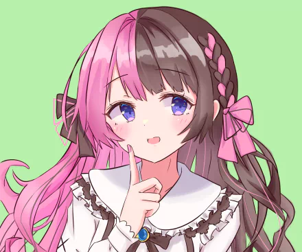 VSPO! Tachibana Hinano Iris Black Games Anime Virtual Youtuber HD Desktop Wallpaper | Background Image