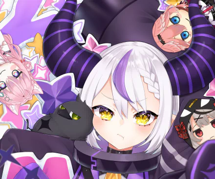 hololive La+ Darknesss (Virtual Youtuber) Anime Virtual Youtuber HD Desktop Wallpaper | Background Image