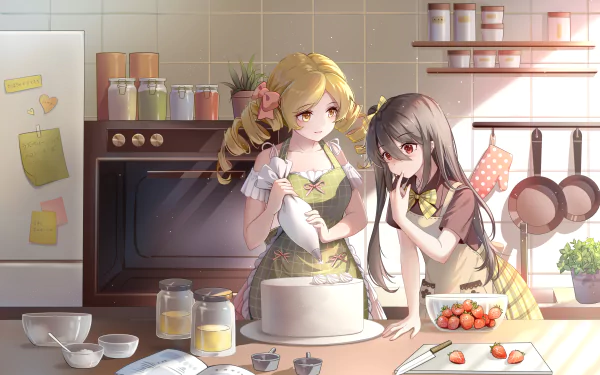 Mami Tomoe Anime Puella Magi Madoka Magica HD Desktop Wallpaper | Background Image