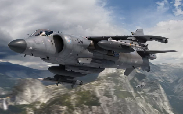 warplane military British Aerospace Sea Harrier HD Desktop Wallpaper | Background Image