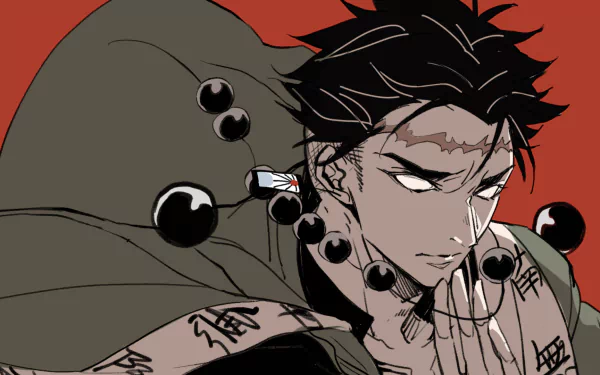 Gyomei Himejima Anime Demon Slayer: Kimetsu no Yaiba HD Desktop Wallpaper | Background Image