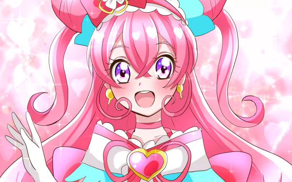 Nagomi Yui Kome-Kome (Pretty Cure) Cure Precious Anime Delicious Party Precure HD Desktop Wallpaper | Background Image