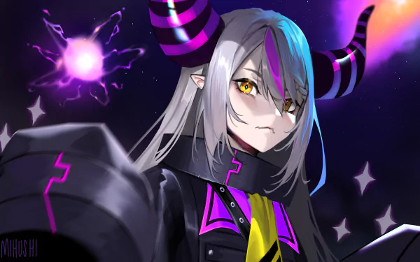 La+ Darknesss (Virtual Youtuber) hololive Anime Virtual Youtuber HD Desktop Wallpaper | Background Image