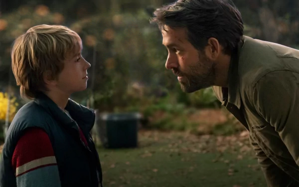 Walker Scobell Ryan Reynolds movie The Adam Project HD Desktop Wallpaper | Background Image