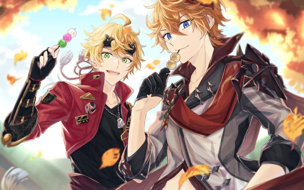 Thoma (Genshin Impact) Tartaglia Childe (Genshin Impact) video game Genshin Impact HD Desktop Wallpaper | Background Image