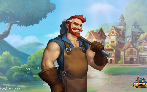 video game Shop Titans HD Desktop Wallpaper | Background Image